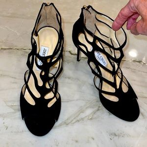 PRADA cage stiletto sz 9.5